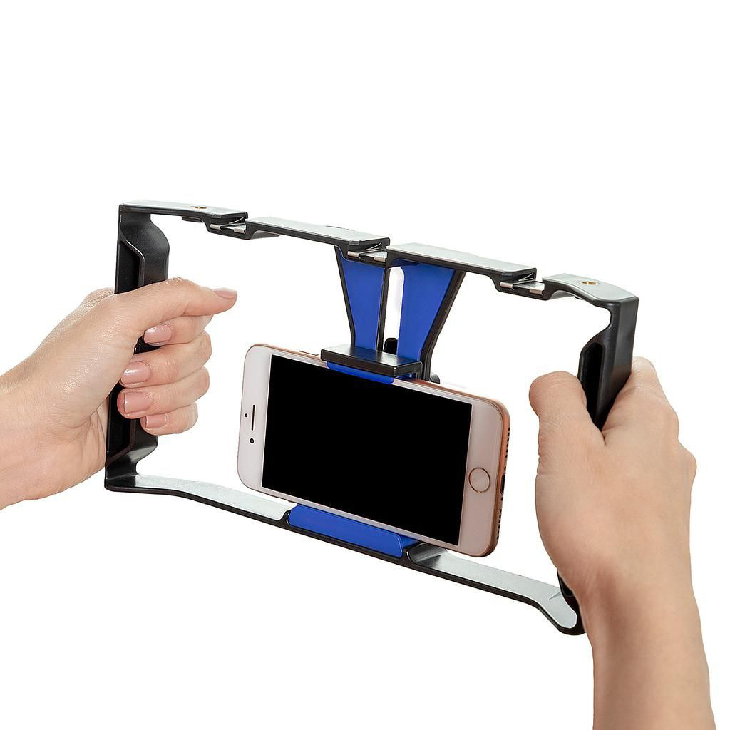 Supporto per smartphone con stabilizzatore manuale stafect - nero - 25x13x5,4 cm