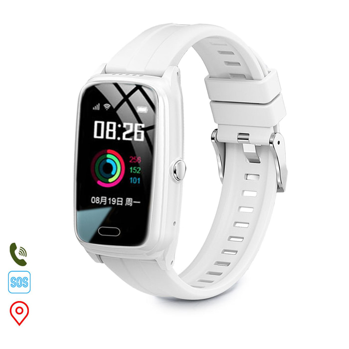 Smartwatch 4G D9W-XT LBS tracker, Wifi e chiamate. Con termometro, cardiofrequenzimetro e contapassi.