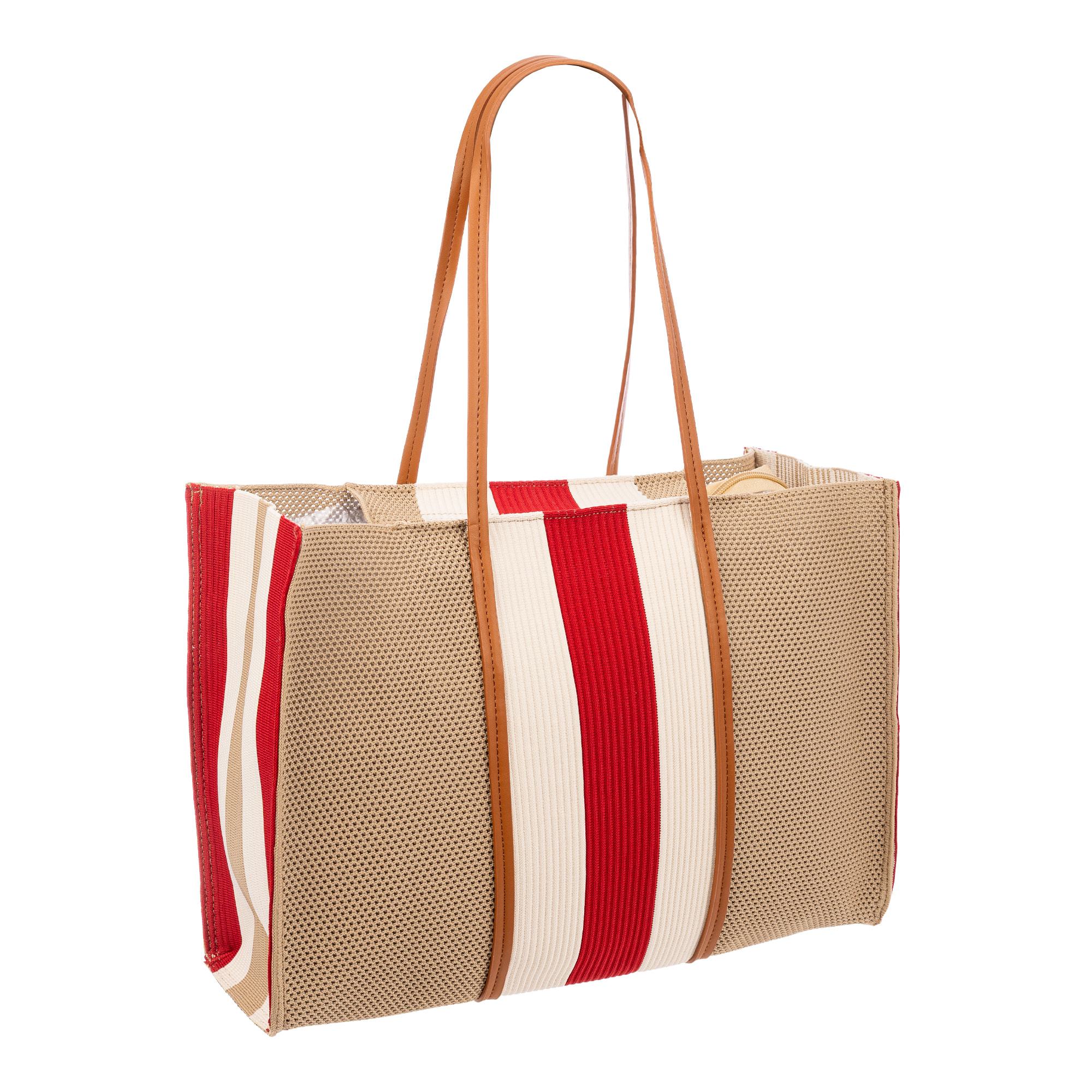 Borbore Bolso shopper Mujer. Fabricado en rafia sintética entrelazada.