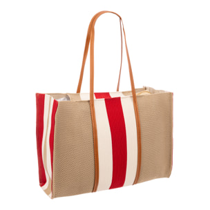 Borbore Bolso shopper Mujer. Fabricado en rafia sintética entrelazada.