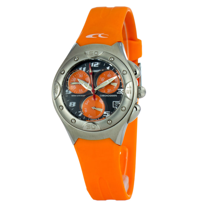 Reloj Chronotech CT7139L-08 Mujer Analogico Cuarzo con Correa de Caucho