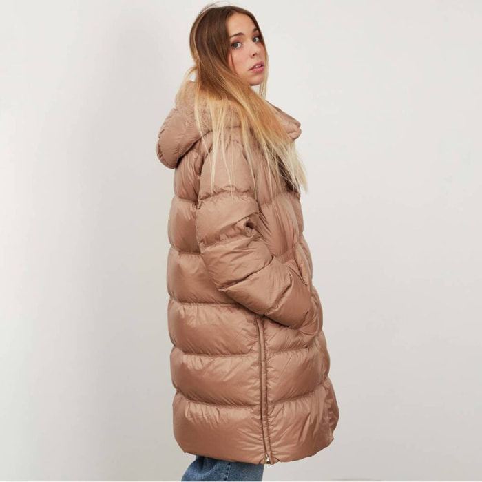 Abrigos Mujer de la marca GEOX  modelo W TAHINA LONG JKT MARRON
