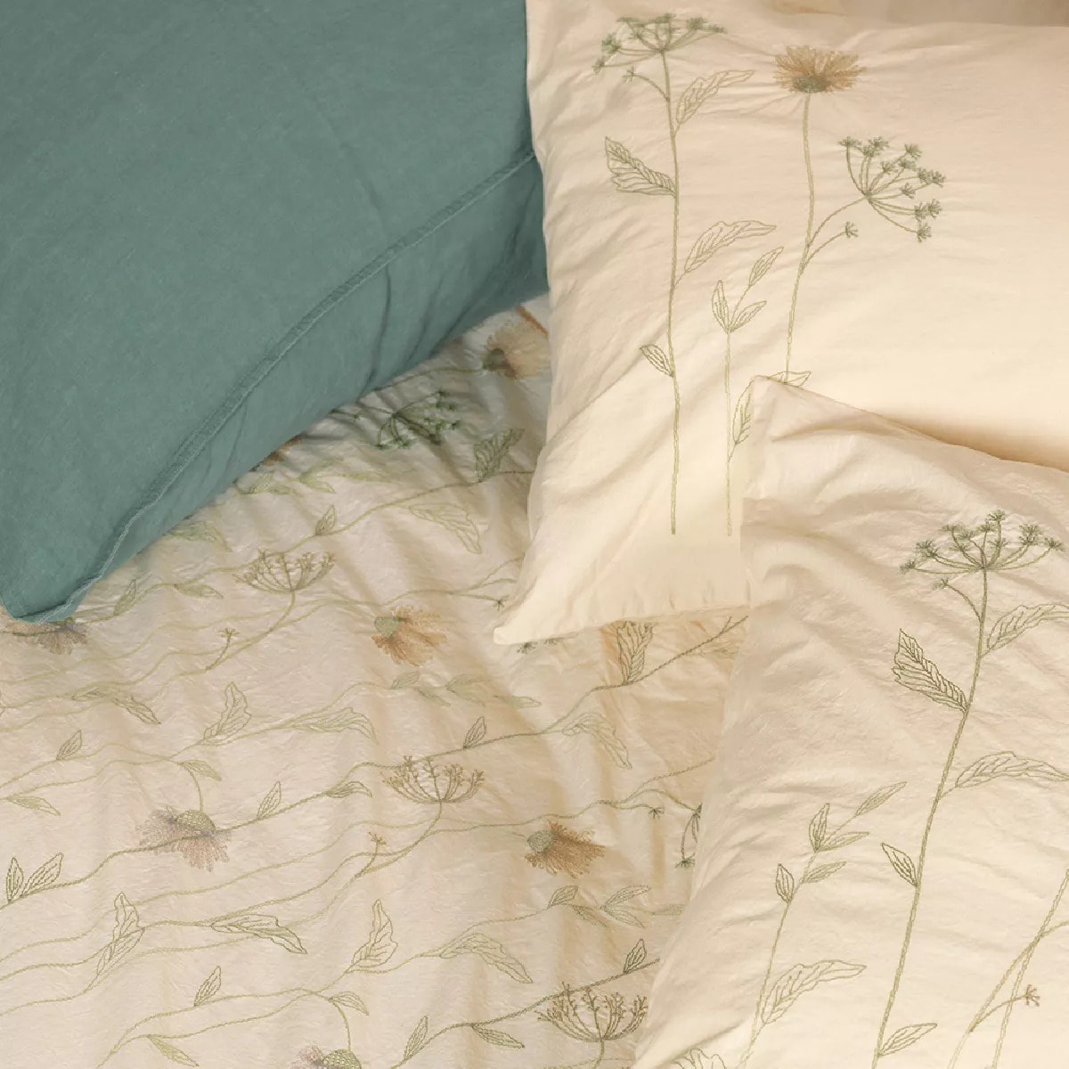 Taie d'oreiller Anae olive