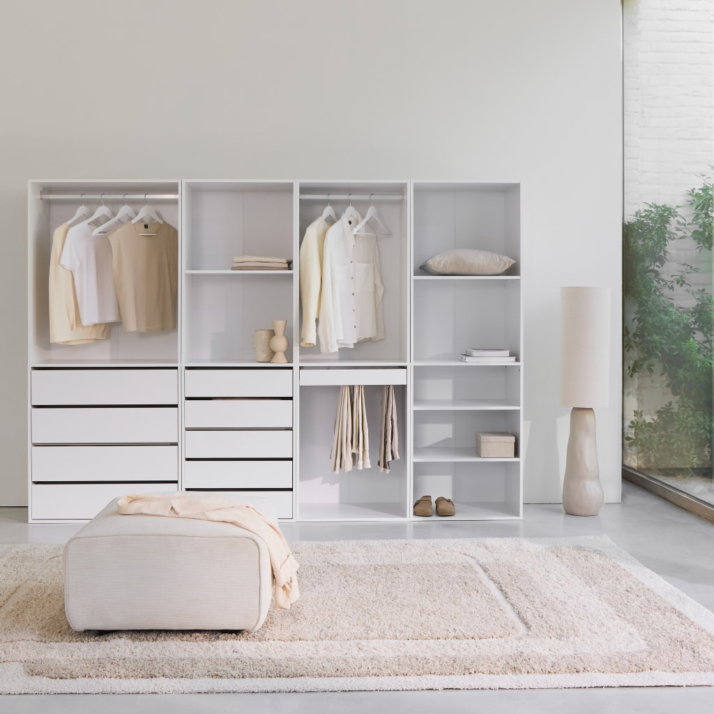 Kit dressing modulable décor bois 4 éléments MODULO