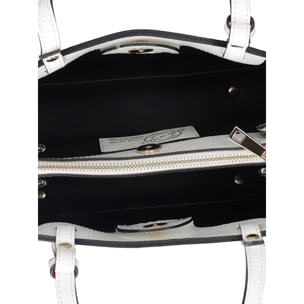 Borsa a mano da donna Made in Italy - Modello Novara Ultra - 100% pelle - 28.0 x 21.0 x 12.0 cm