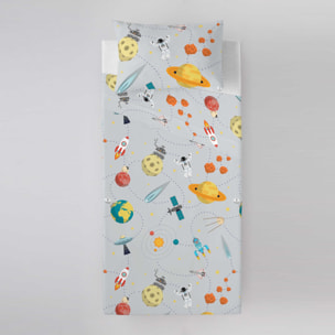 Cool Kids - Juego de Sábanas Estampadas - Infantil - Incluye 1 Funda de Almohada - 100% Algodón - Berto B