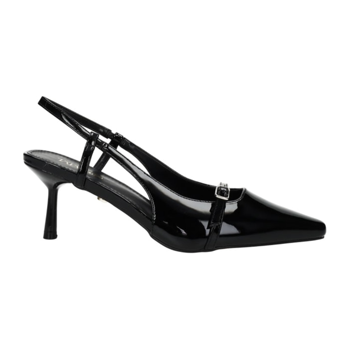 Décolleté sling back Donna Tata Italia Nero
