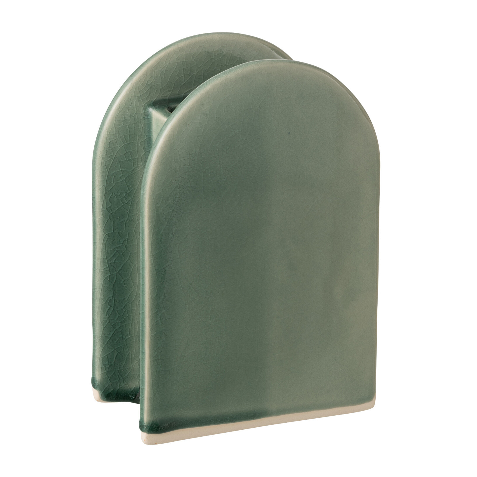 J-Line Vase Bart - porcelaine - vert foncé