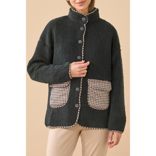 Giacca donna double face in eco-agnellino articolo sheepy Noidinotte
