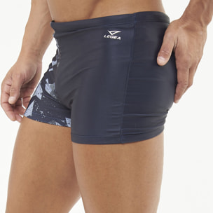 Costume boxer da nuoto HALLEK nero grigio