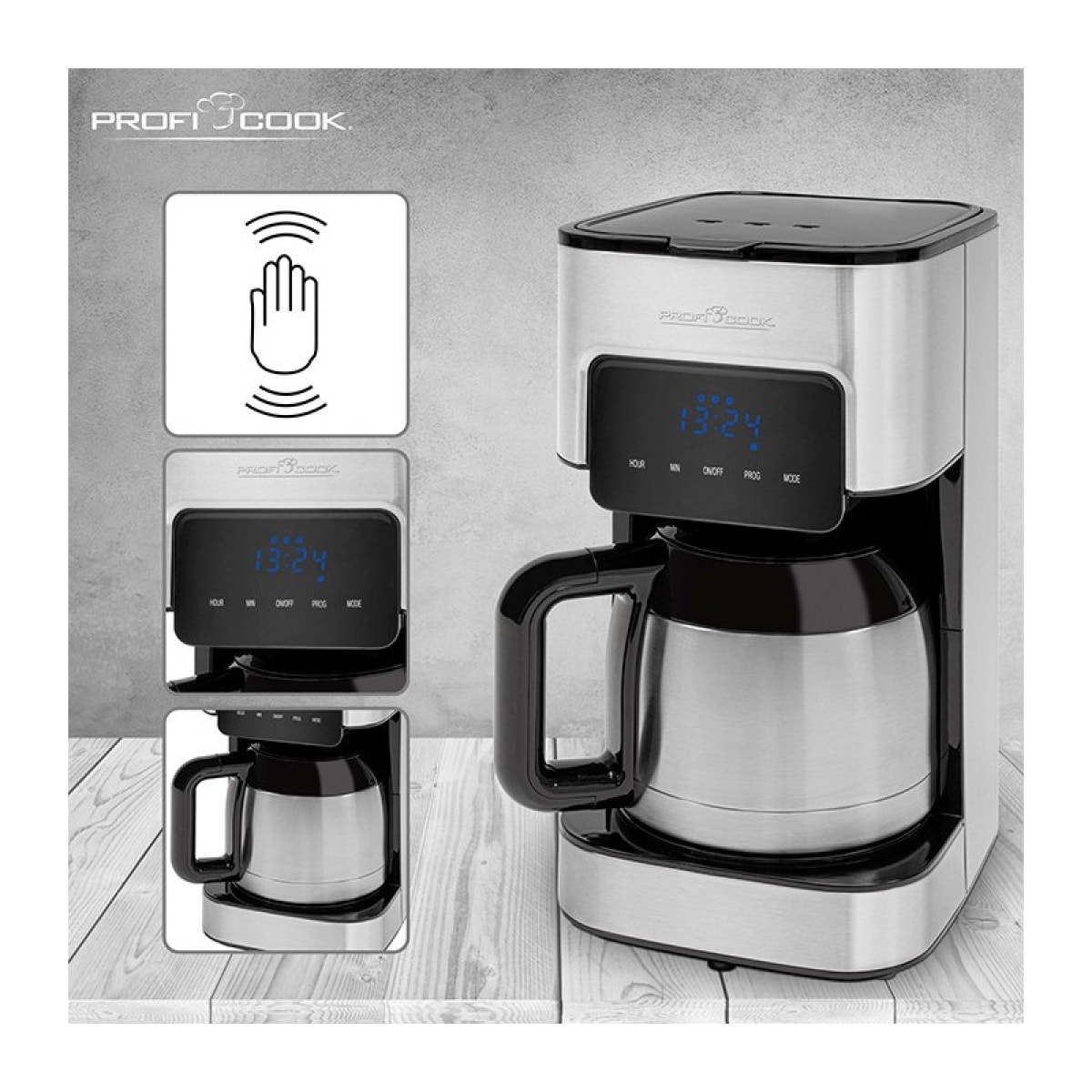 Cafetière thermos 8-10 tasses 800W Proficook PC-KA 1191