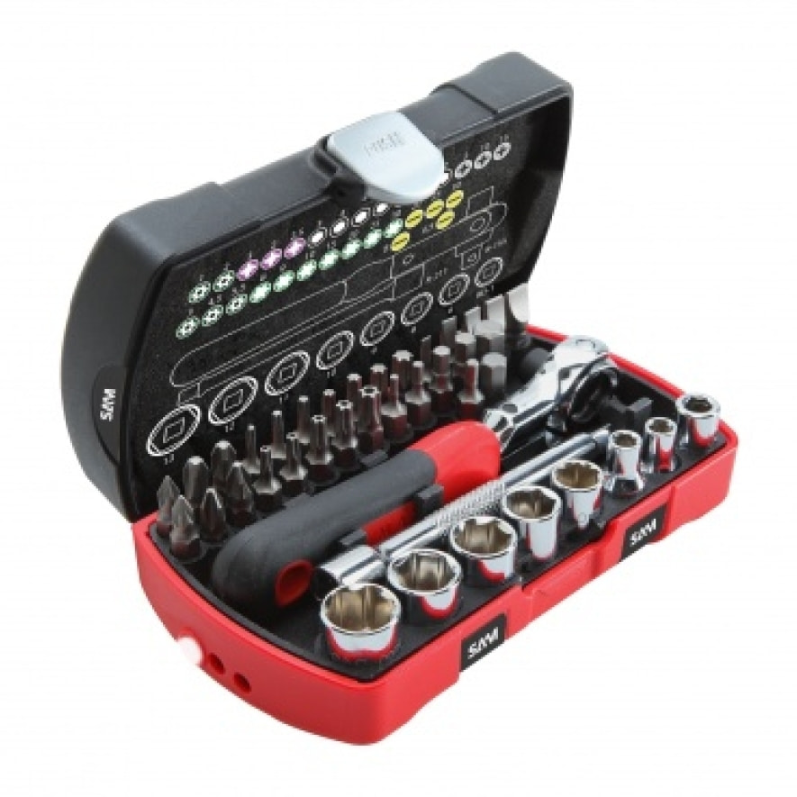 Coffret 40 outils serrage-vissage 1/4' SAM OUTILLAGE - 73-R40