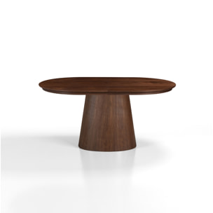 Table à manger extensible Tomasucci RAUMA, en MDF finition noyer, 160/200/240 × 100 × 75,5 cm