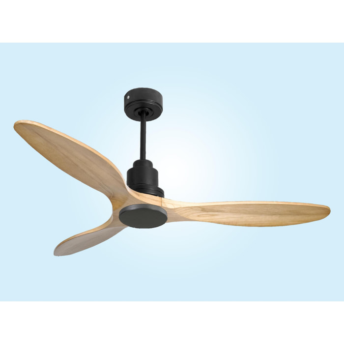 Ventilateur de plafond Réversible  Thermostat Wifi Moteur à courant continu Toits en pente Télécommande Hypersilence Mémoire Shopify Vendible (AUTOMATIQUE)