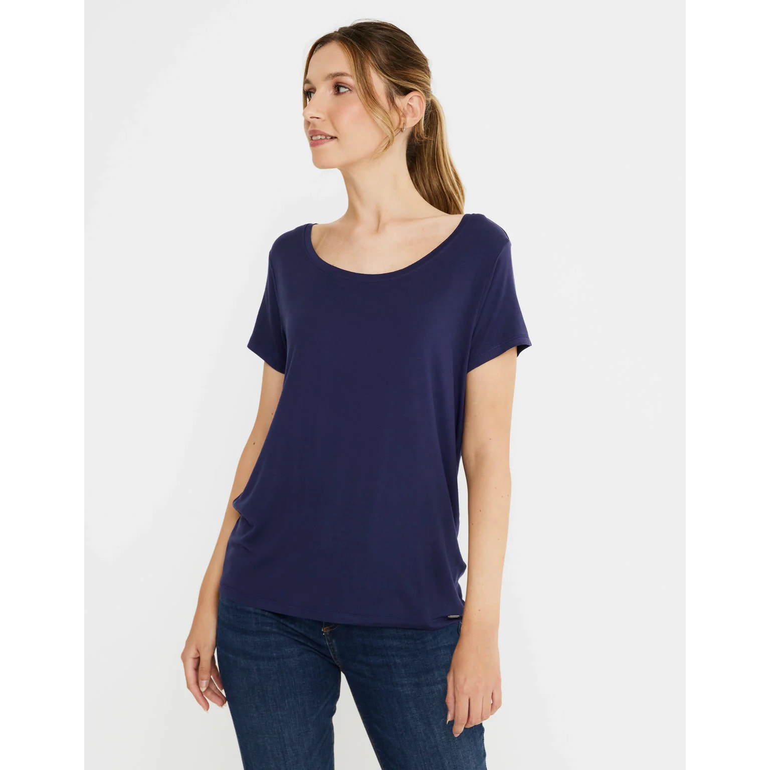 Camiseta Manga Corta Azul Marino - Kanae