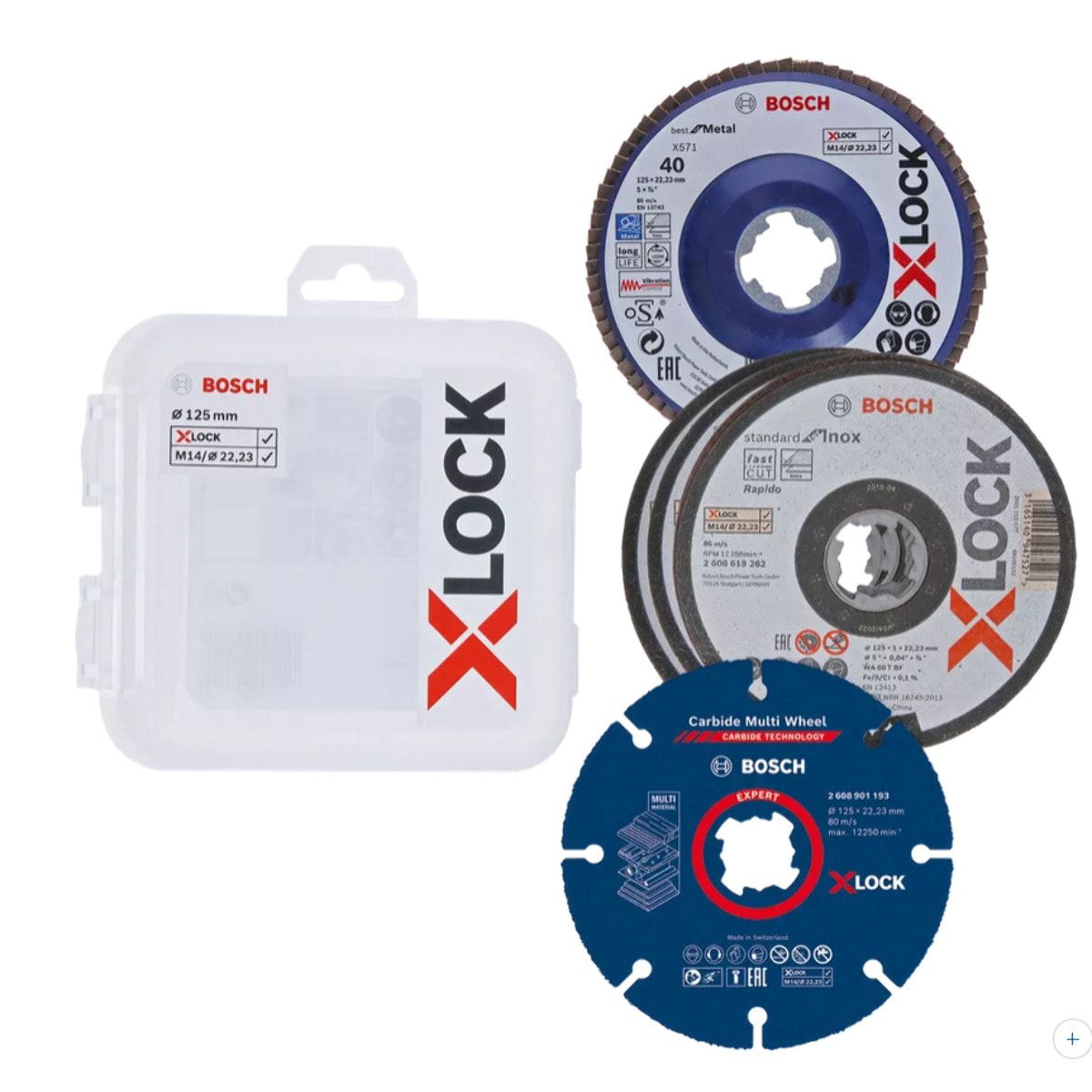 Kit disques X-Lock 125 mm BOSCH - 2608619374