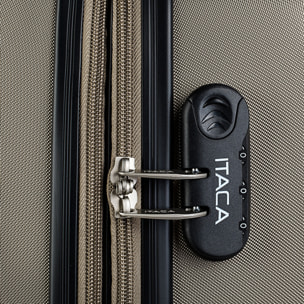 Juego De Maletas Rígidas Abs Itaca Sevron Champagne