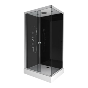 Cabine de douche rectangle 110 x 80 x 215cm - RAVEN