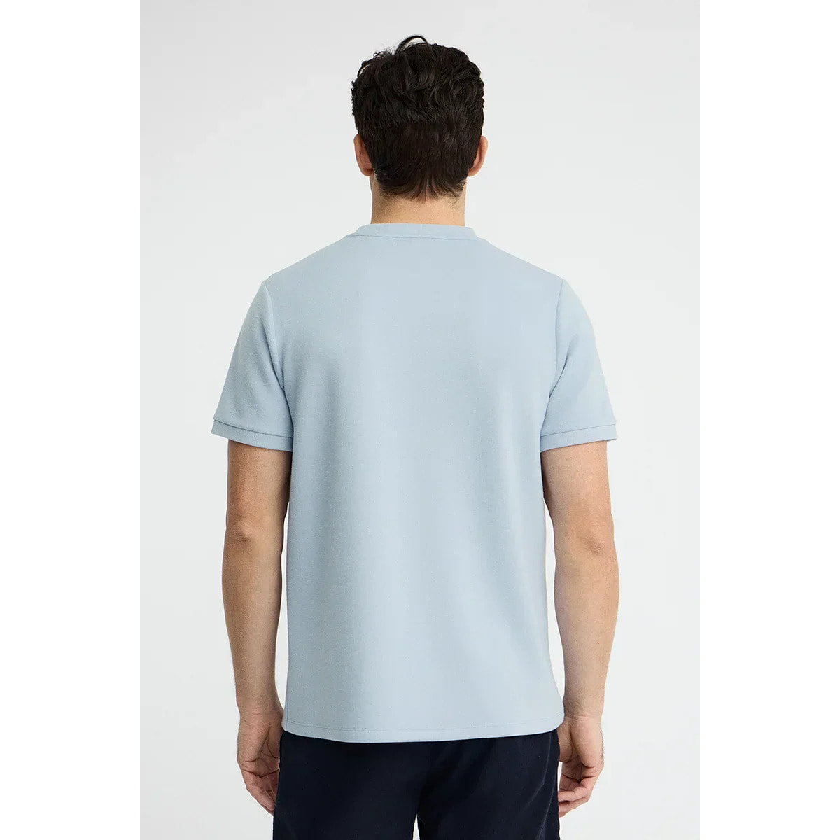Maglietta azzurra a maniche corte con logo nautico Polo Club