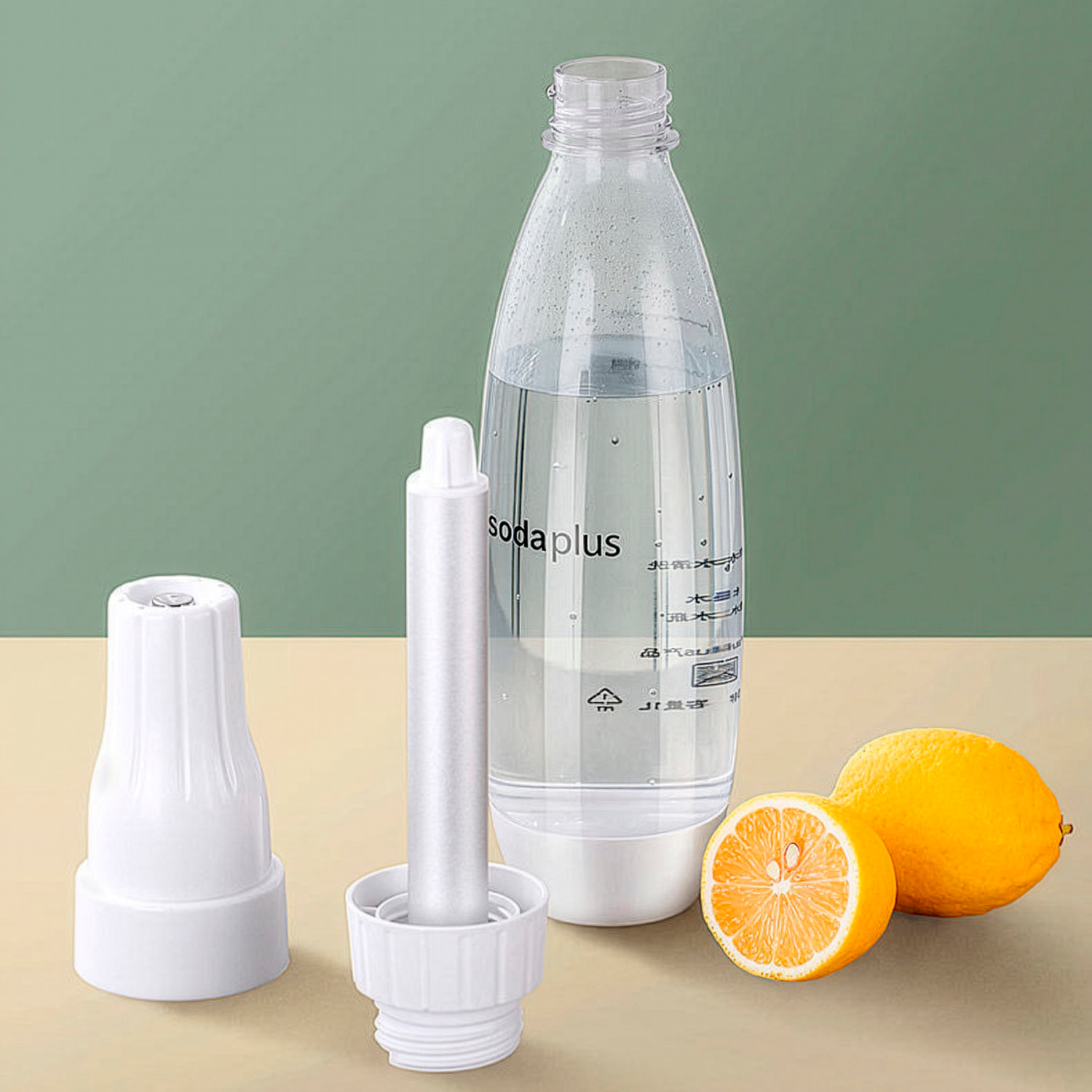 Máquina portátil de 1000 ml para hacer agua con gas y bebidas carbonatadas.