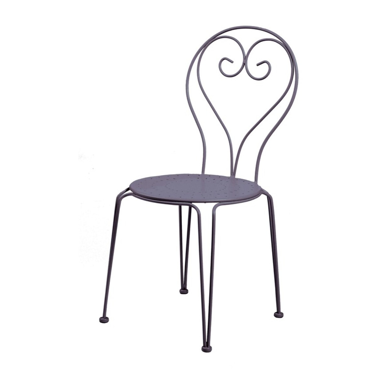 Ensemble table et chaises de jardin  - Anthracite - CASABLANCA