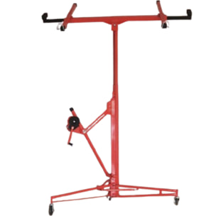 Sollevatore Pannelli Alzalastre Cartongesso Professionale Certificato CE Portata Di 68 Kg Pieghevole Regolabile In Altezza 140 - 350 cm Alzapannelli