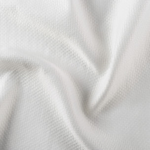 Rideau phonique coton et chanvre tressage naturel - Blanc