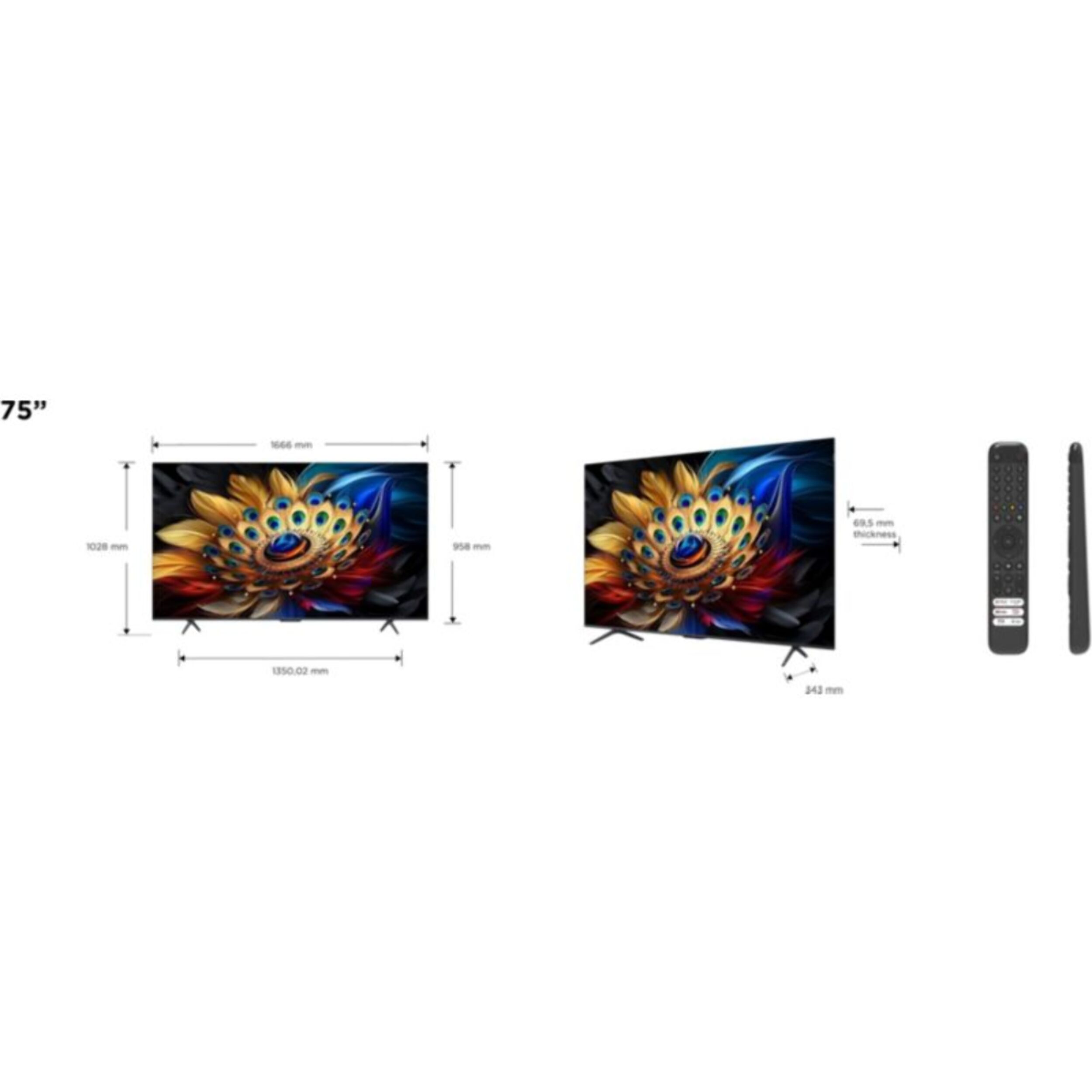 TV QLED TCL 75C69B 2024