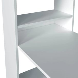 Mesa de escritorio con estantería en blanco artik 120x50 cm Duplo Blanco Artik (Blanco Mate)