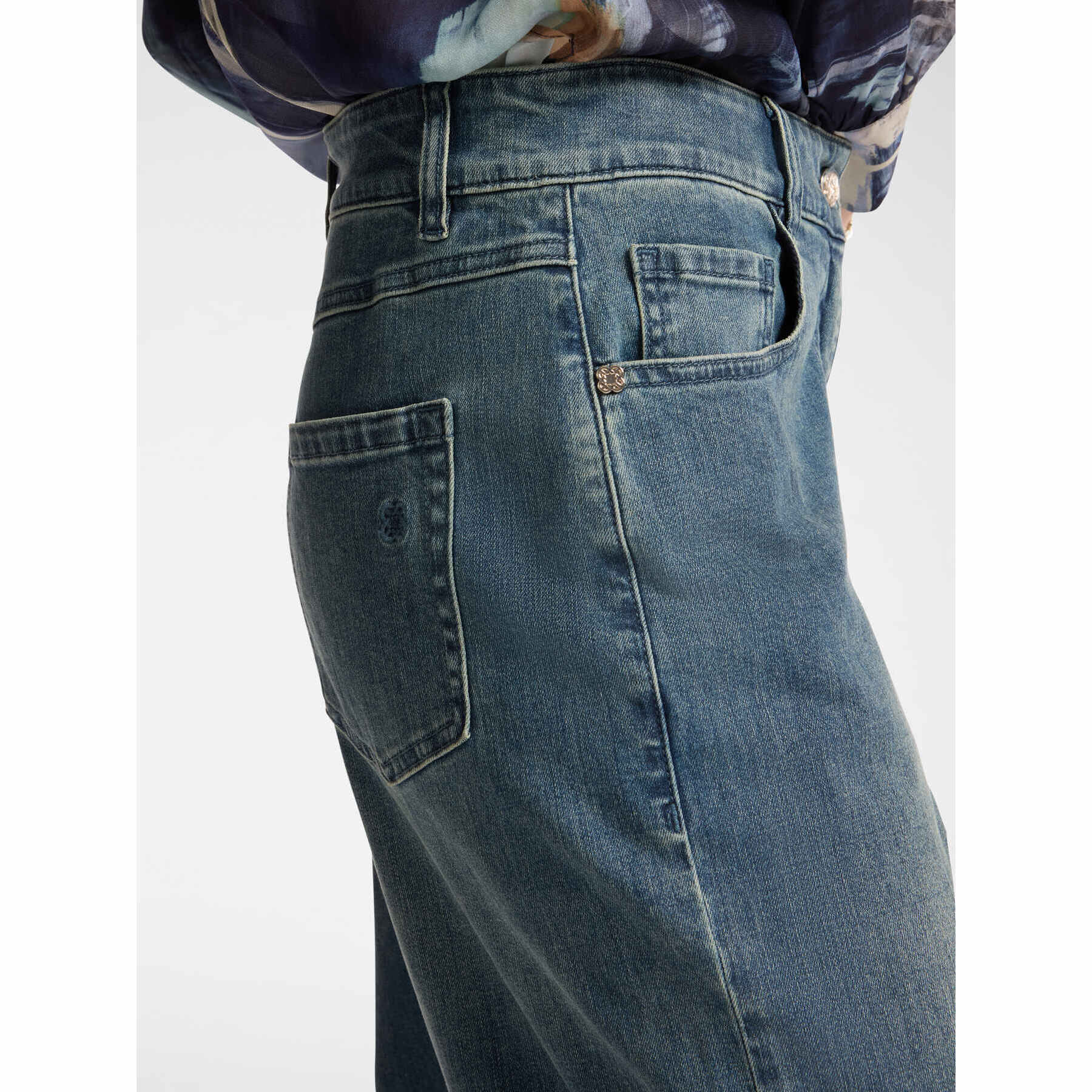 Elena Mirò - Jeans carrot, "Carol" - Azzurro