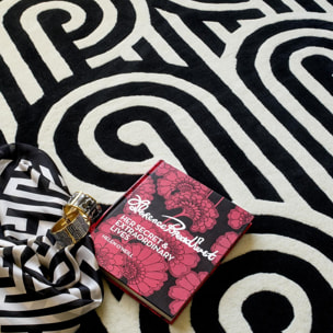 Tapis salon et chambre fait à la main en laine motif seventies