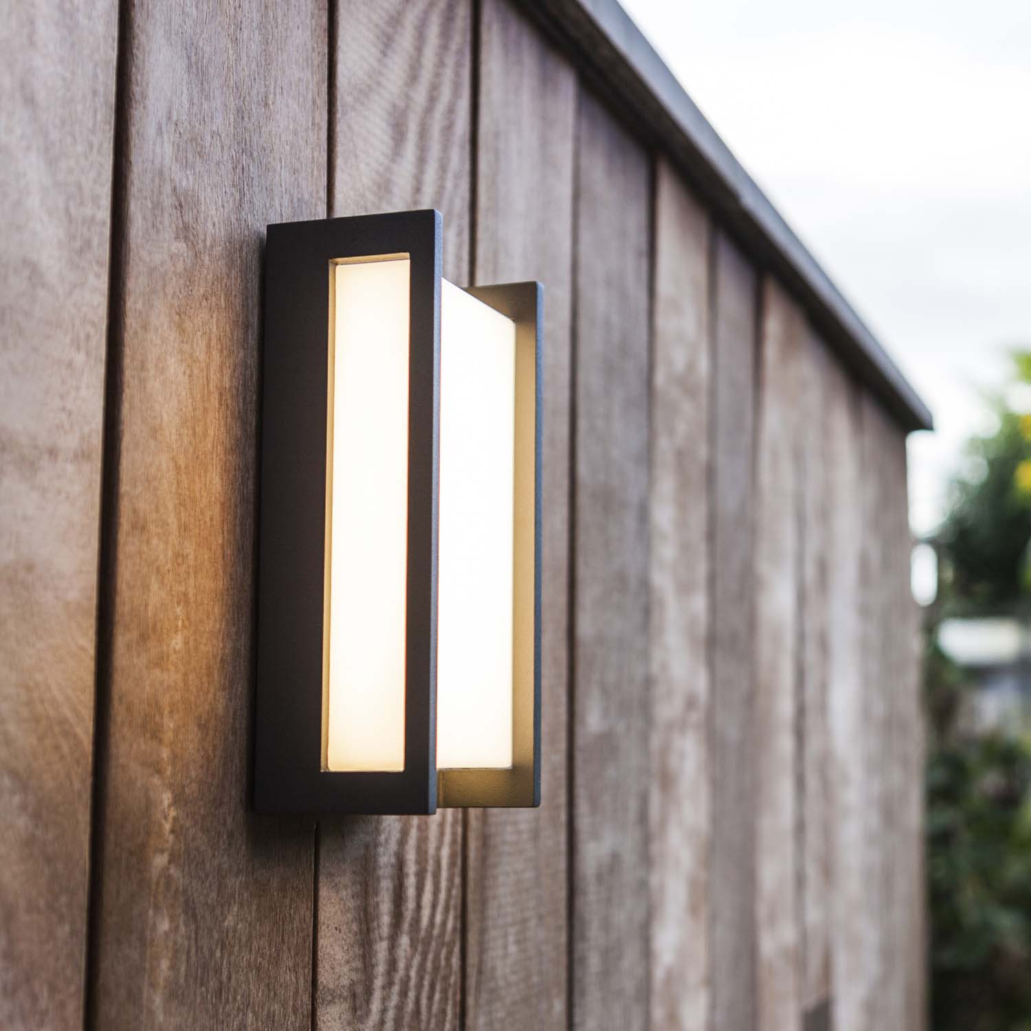 Applique murale secteur QUBO GREY LED H2