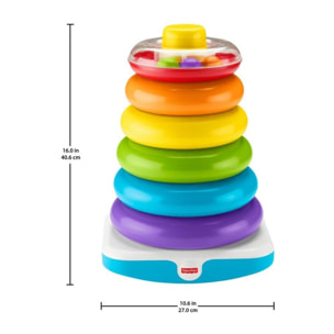 Fisher-Price Piramide Gigante Giocattolo Impilabile per Bambini 12+ Mesi unisex Fisher-Price