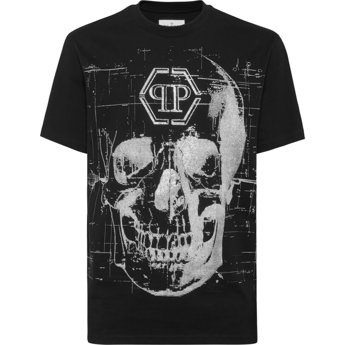 PHILIPP PLEIN Camiseta de cuello redondo y manga corta SKULL