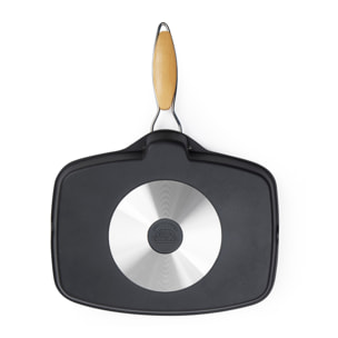 Grill 35 × 25 cm Excelsa – Grigliosa, Aluminium Noir