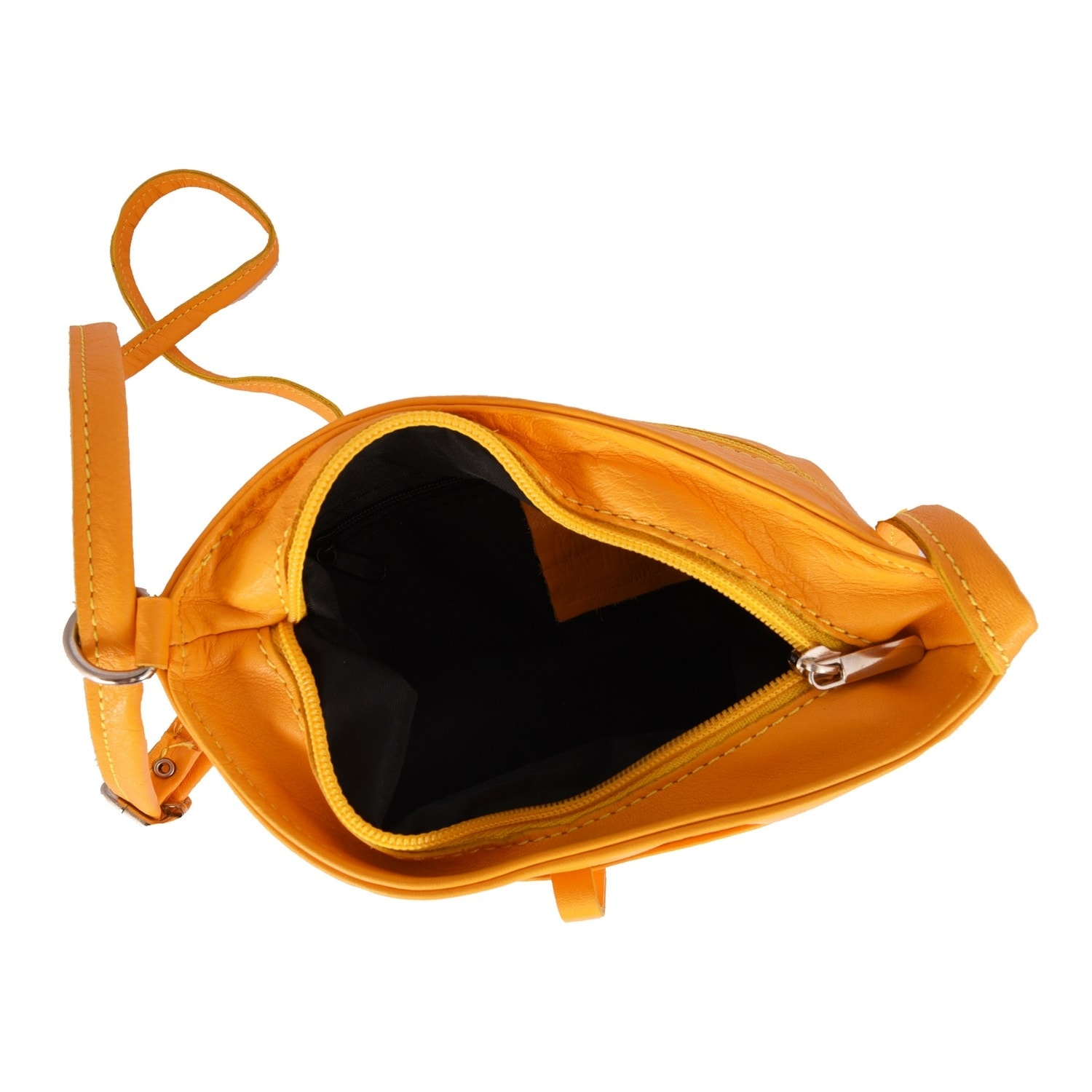 Borse Donna colore Giallo-in pelle Made in Italy 20x18x5cm