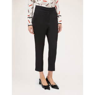 Motivi - Pantalones formales de crepé - Negro