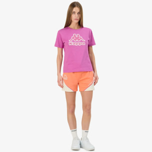 Kappa - Camisetas y tops Mujer Violeta - Logo Gioco