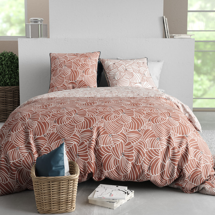 Parure Housse De Couette 3pcs 100% Coton 57 Fils MIMOSA