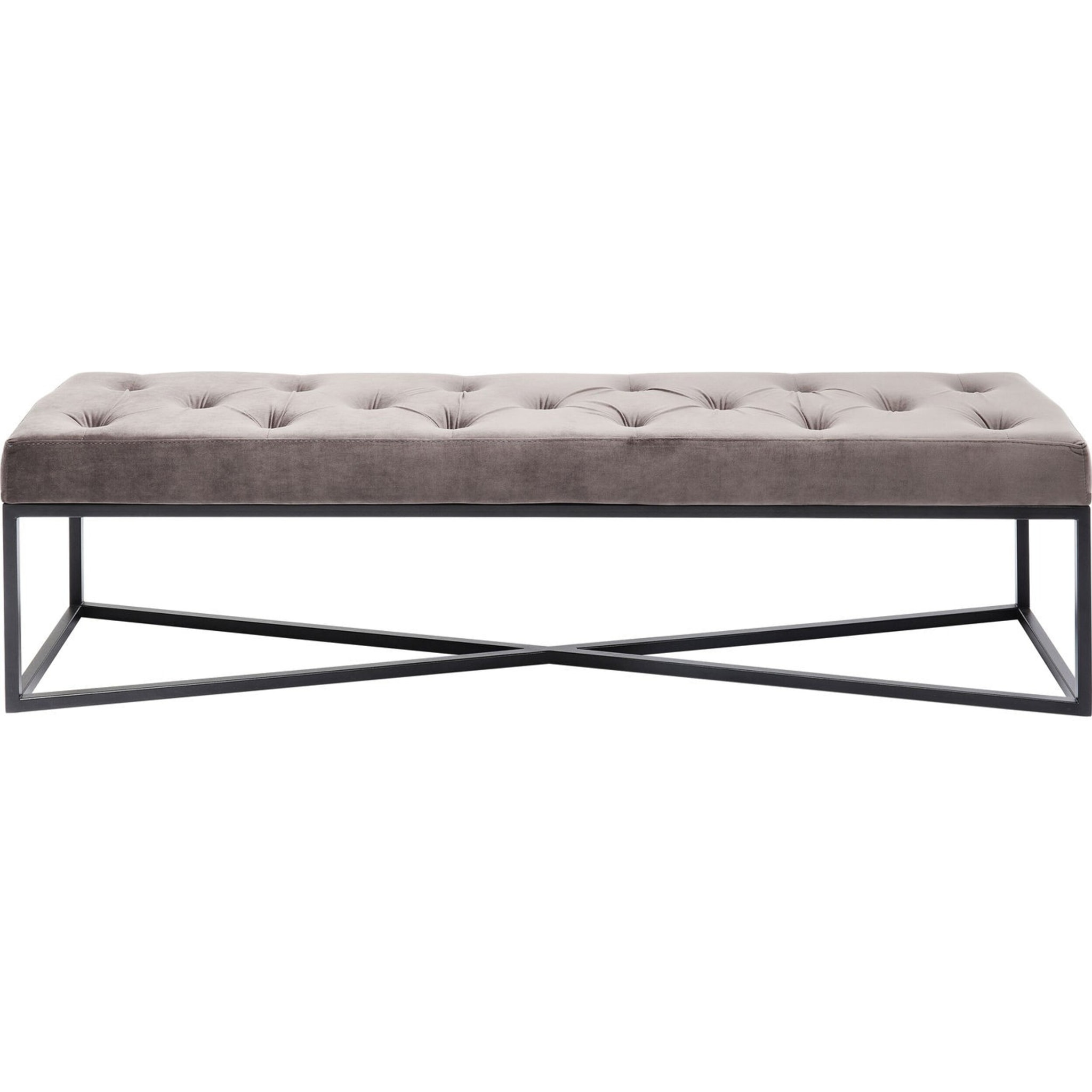 Banc Crossover 150x40cm gris et noir Kare Design