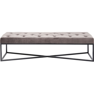 Banc Crossover 150x40cm gris et noir Kare Design