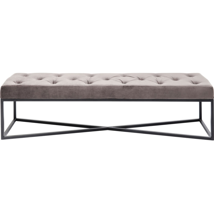 Banc Crossover 150x40cm gris et noir Kare Design