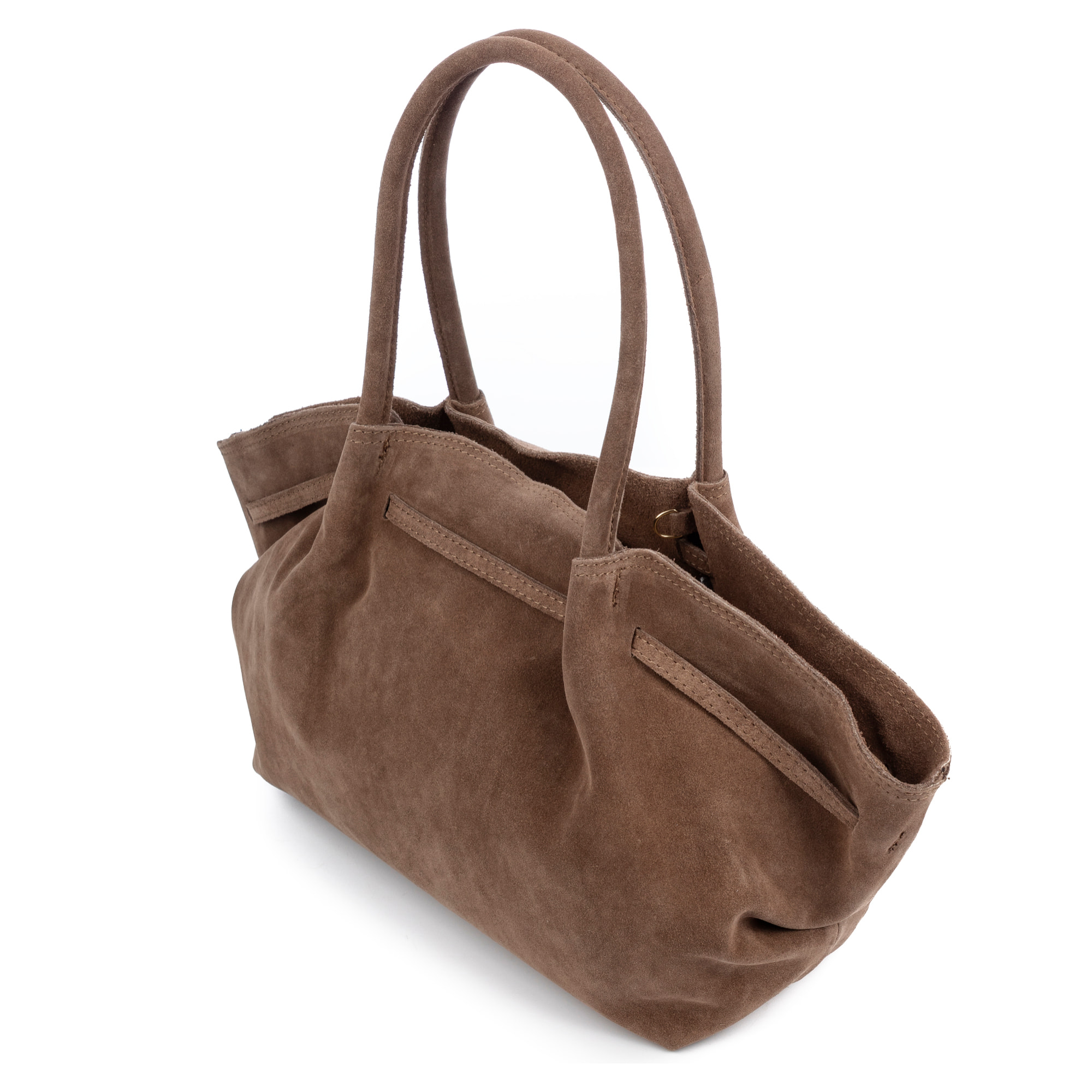 Baradili bolso de hombro mujer. Piel auténtica gamuza.