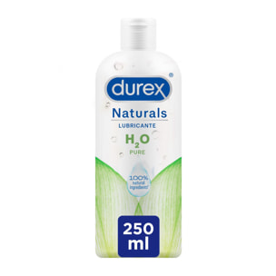 DUREX NATURALS H2O LUBRICANTE BASE AGUA, 100% NATURAL SIN FRAGANCIA, COLORANTES NI AGENTES IRRITANTES – 250ML