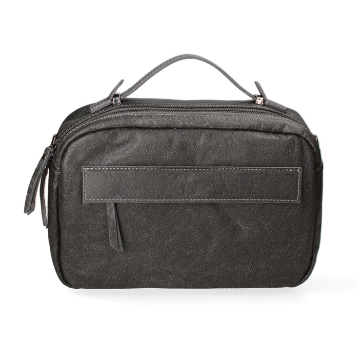 Borsa a mano unisex Modello Avelon - Vera Pelle - 20.0 x 29.0 x 9.0 cm