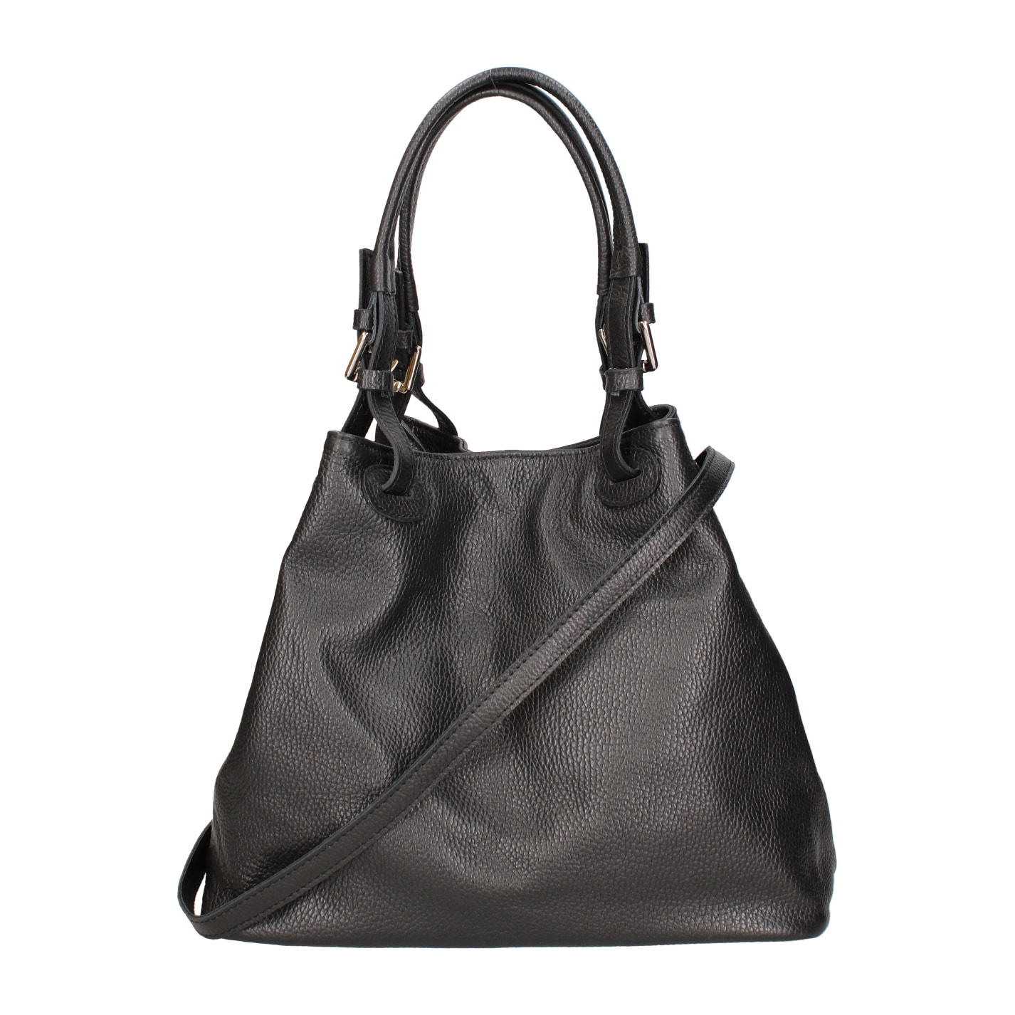 Borsa a spalla da donna In Vera pelle Made in Italy 29x32x17 cm