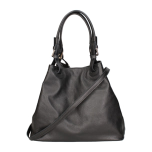 Borsa a spalla da donna In Vera pelle Made in Italy 29x32x17 cm