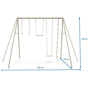 Portique métal 3,50 m Adulte Baxter 2 - 4 personnes
