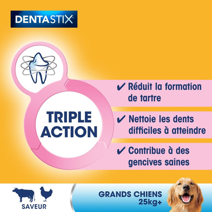 PEDIGREE Dentastix Friandises à mâcher grand chien 105 sticks dentaires (15x7)