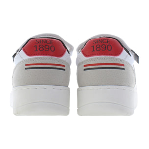 Sneakers U.S. Polo Assn. bianco-rosso